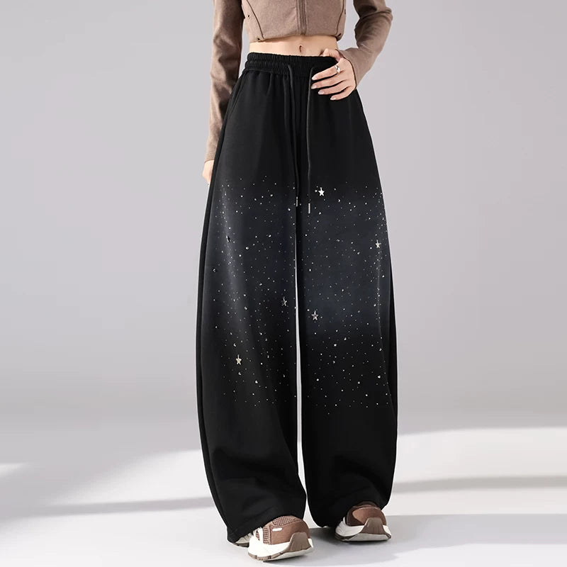 Angola Red Polka Dot Corduroy Pants for Women