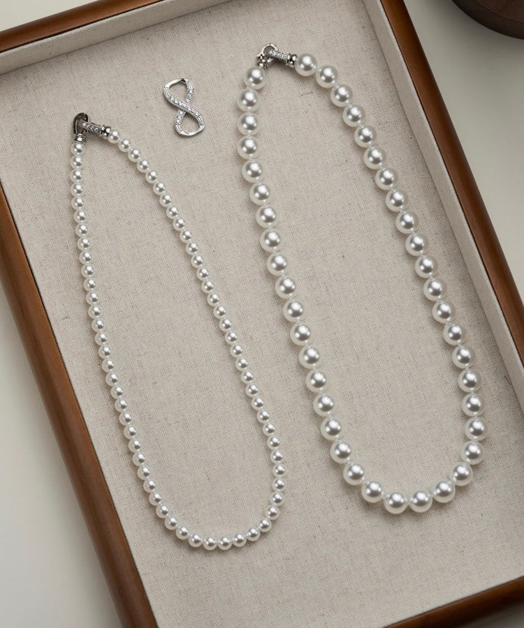 Light Luxury White Pearl Zircon Multi-Layered Necklace