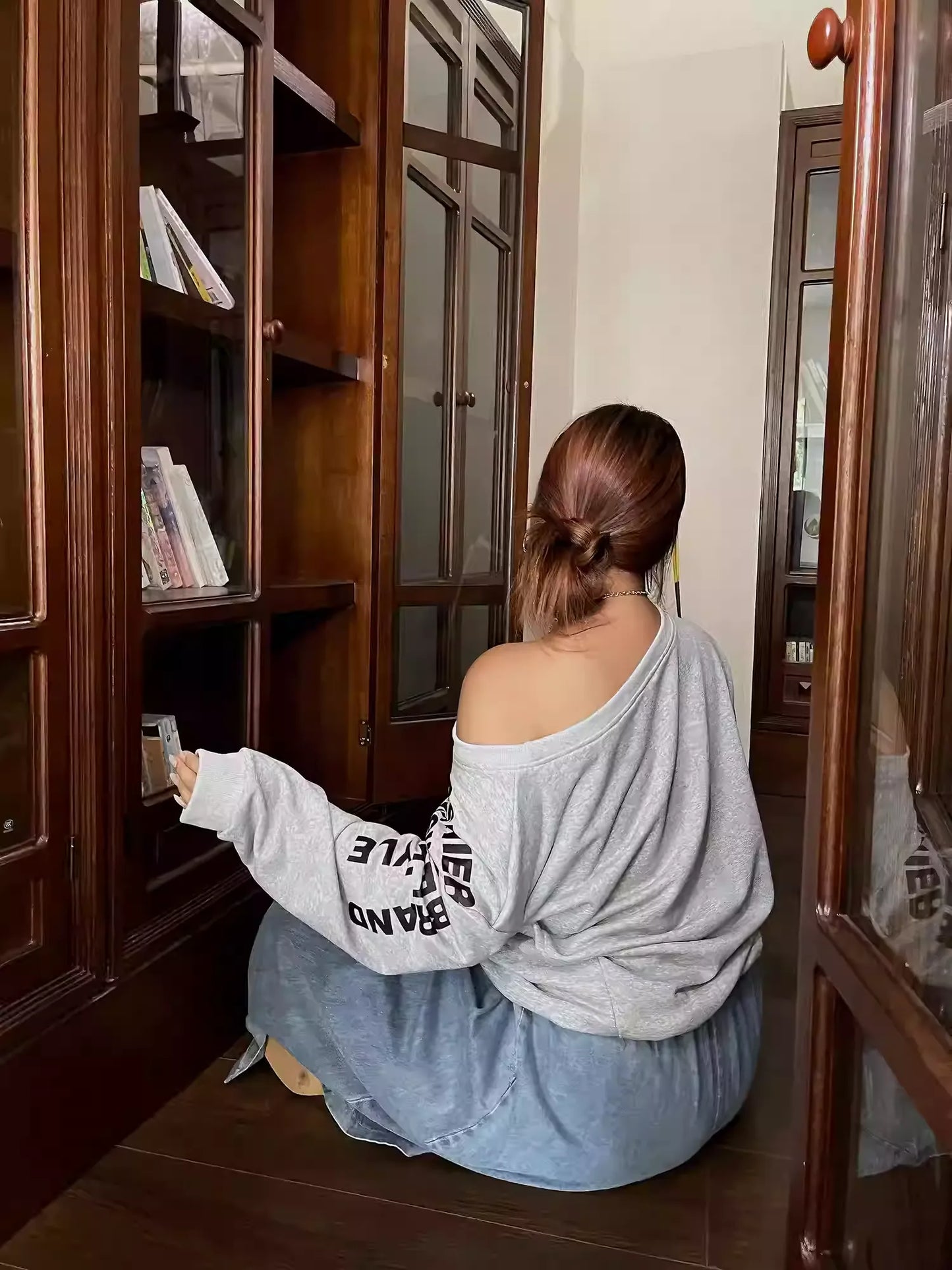 Plus Size One Shoulder Loose Top