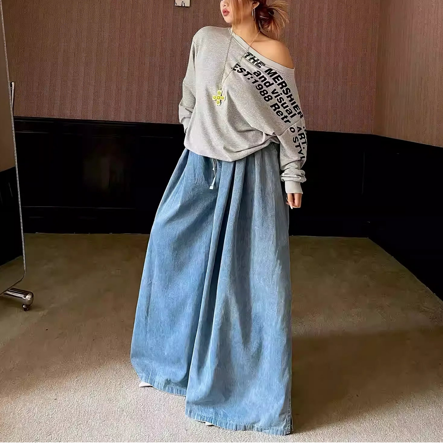 Plus Size High Waist Slimming Harem Pants