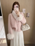 New Chinese style gentle pink elegant coat