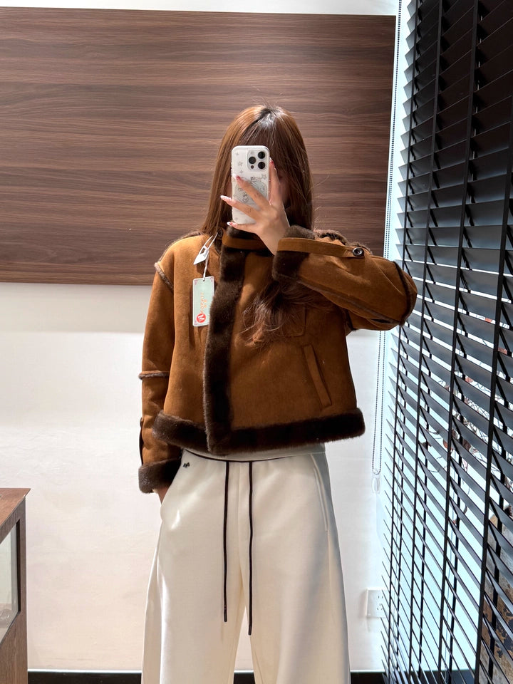 Deerskin motorcycle jacket