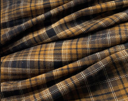 Plus Size Plaid Tie Front Long Sleeve Shirt