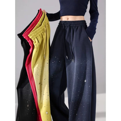 Angola Red Polka Dot Corduroy Pants for Women