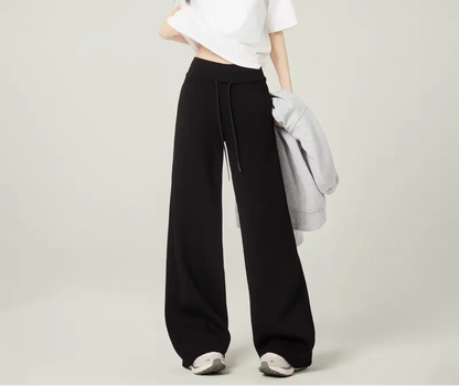 Relaxed High - Waisted Straight Leg Sweatpants