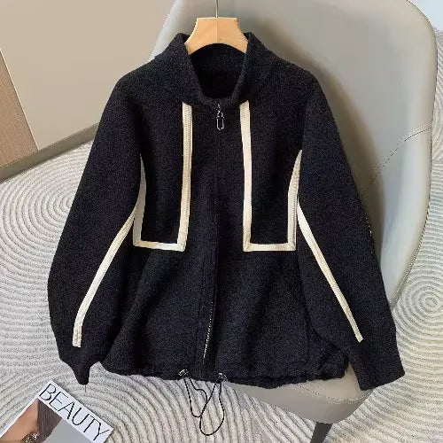 Plus Size Women's Double-Faced Wool Coat