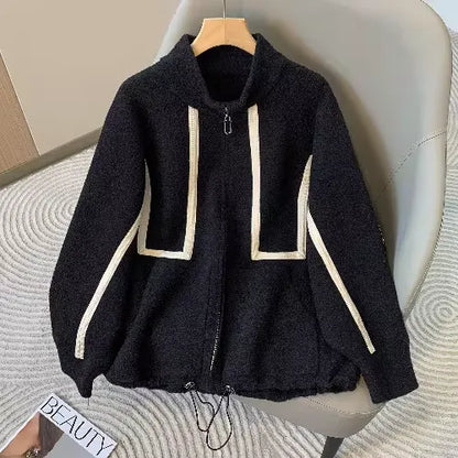 Plus Size Women's Double-Faced Wool Coat