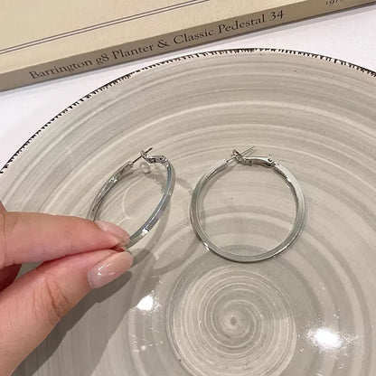 Chic Big Hoop Earrings, Versatile Face Slimming Accessory