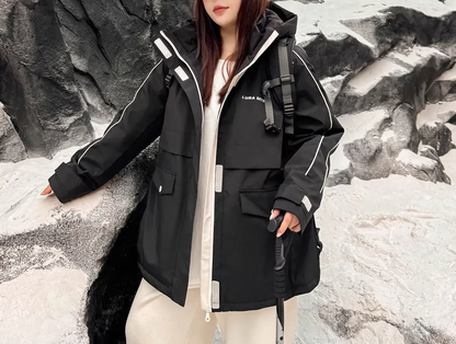 Outdoor Mountaineering Hooded Insulated Down Jacket