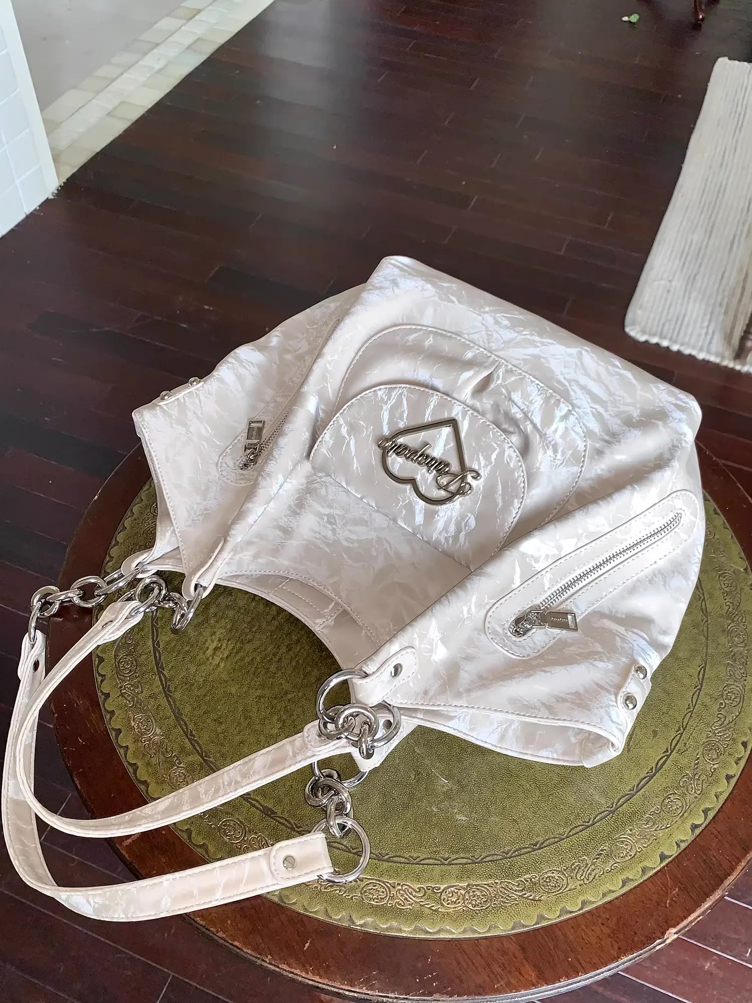 Velvet Texture Lazy Style Large Capacity Tote Bag