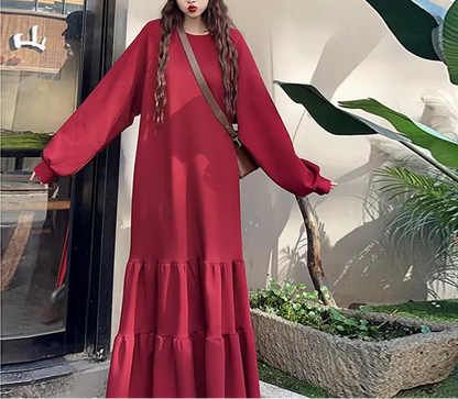 Plus Size Relaxed Fit Maxi Dress, Flattering & Tummy Hide