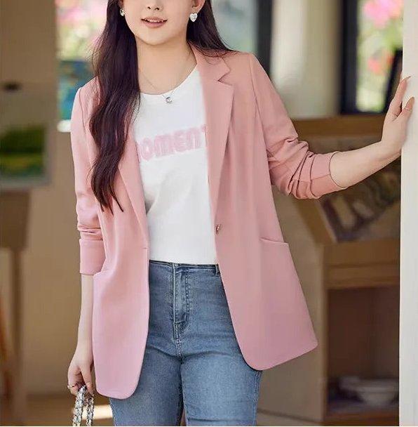 Plus Size 2026 New Spring Business Casual Stretch Blazer