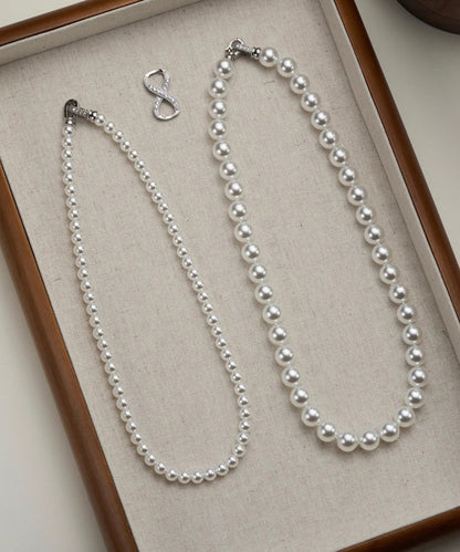 Light Luxury White Pearl Zircon Multi-Layered Necklace