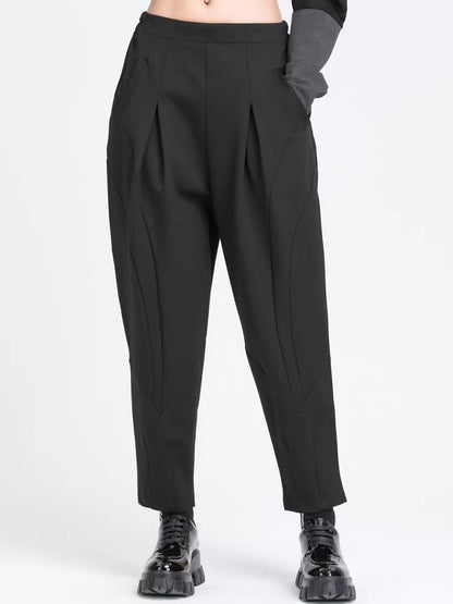 Tapered Ankle Loose Cropped Harem Pants