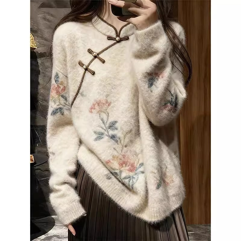 New Chinese style high-end sweater