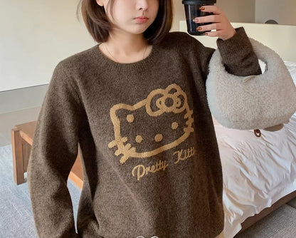 Plus Size Hello Kitty Knit Pullover