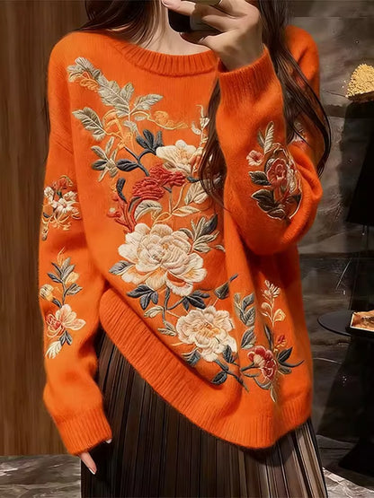 Elegant New Chinese Style Knit Sweater