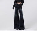 Retro Blue Gray Wide Leg Jeans