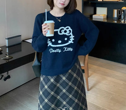 Plus Size Hello Kitty Knit Pullover