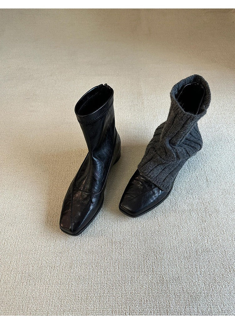 Washed Cowhide & Horsehide with Classic Buckle