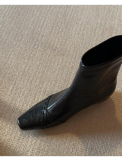 New Arrival French Woven Ankle Boots