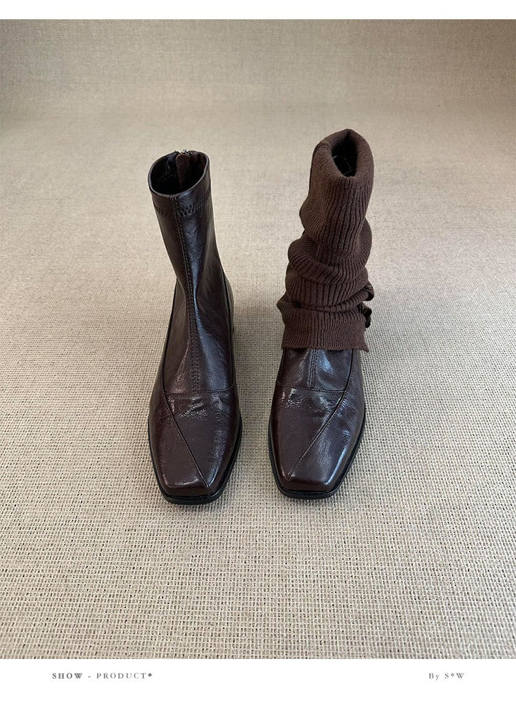 Washed Cowhide & Horsehide with Classic Buckle