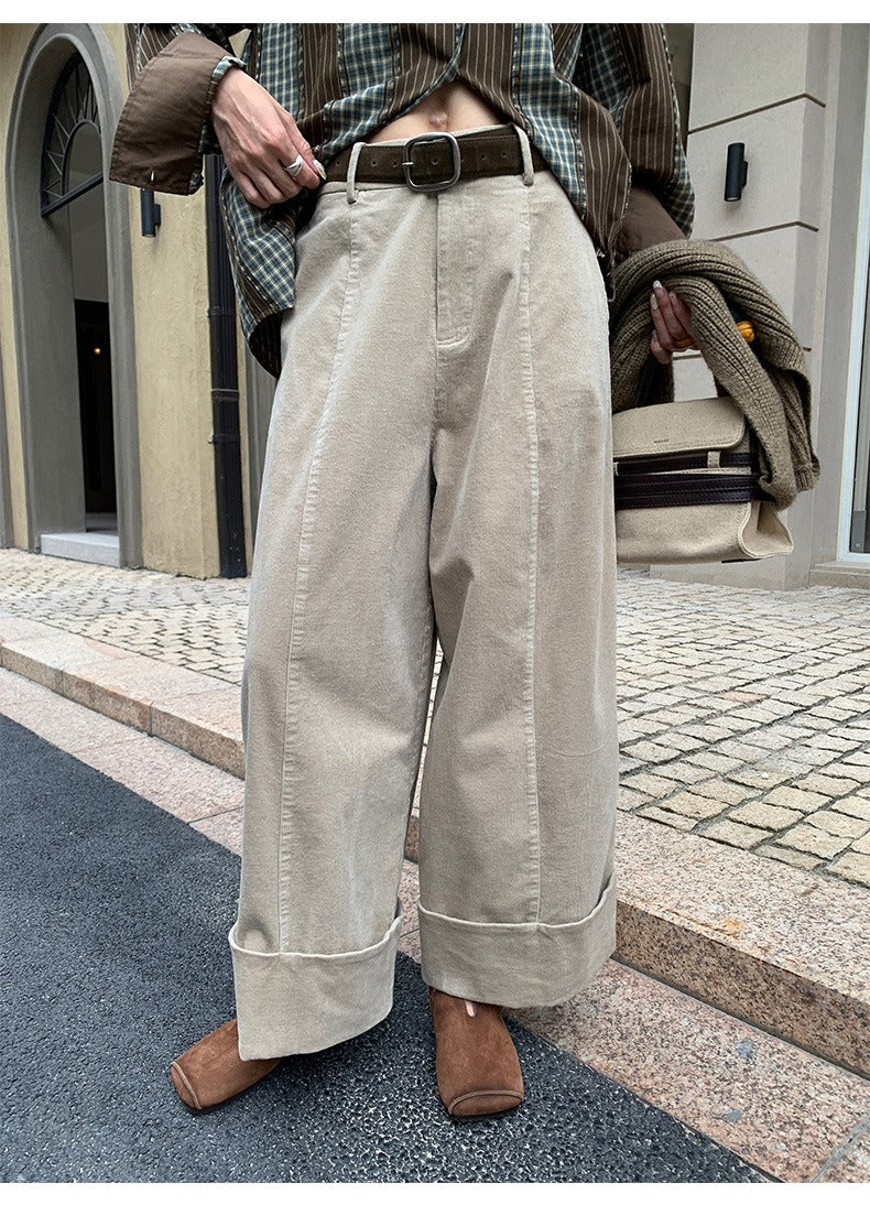 Straight Wide Leg Pants