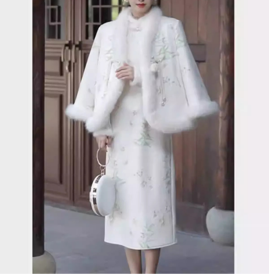 Chinese style Tang suit modified cheongsam dress