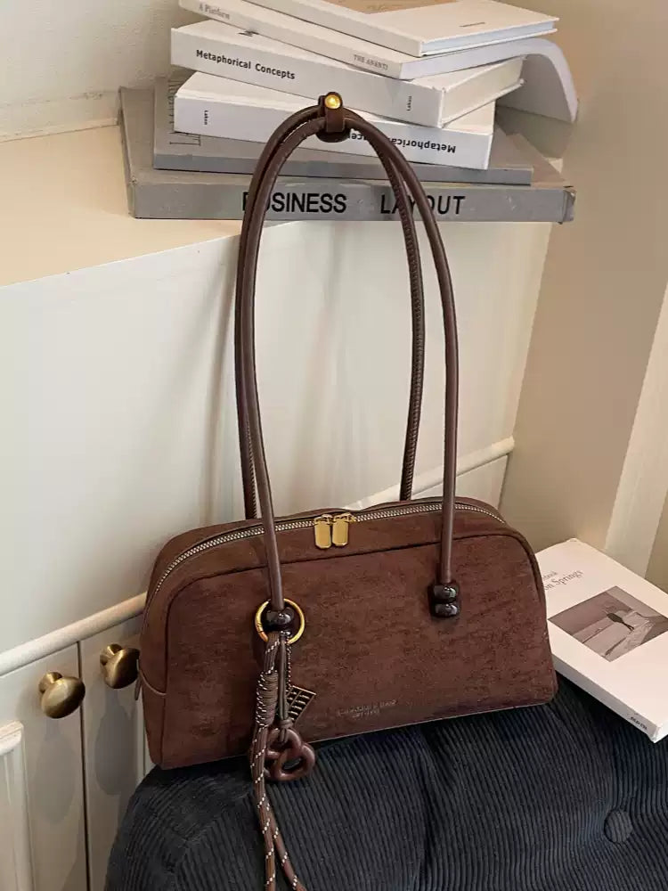 Women's Trendy Top Handle Bowling Bag – Chic Spacious Handheld Bowling Tote