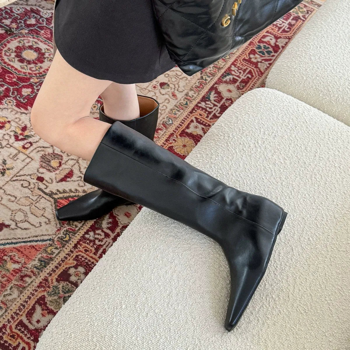 Women's Maillard Square-Toe Elevator Riding Boots