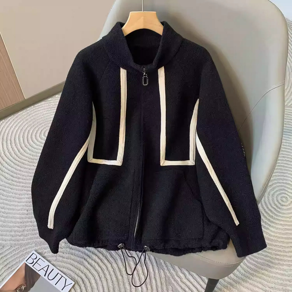 Plus Size Women's Double-Faced Wool Coat