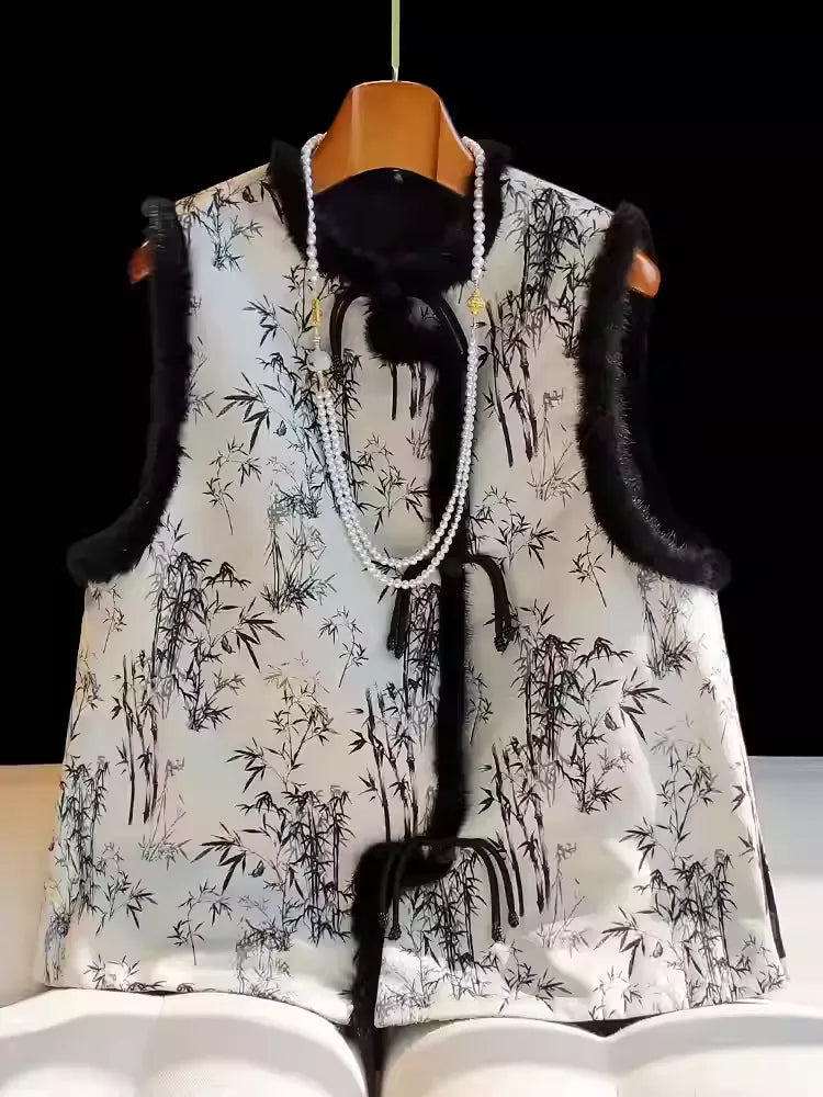 Winter Faux Mink Fur Warm Vest