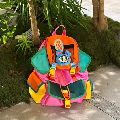 New Multi-Pocket Backpack  Minimalist Large-Capacity School Bag