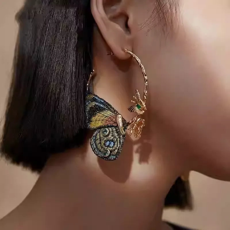 New Chinese Style Embroidered Earrings