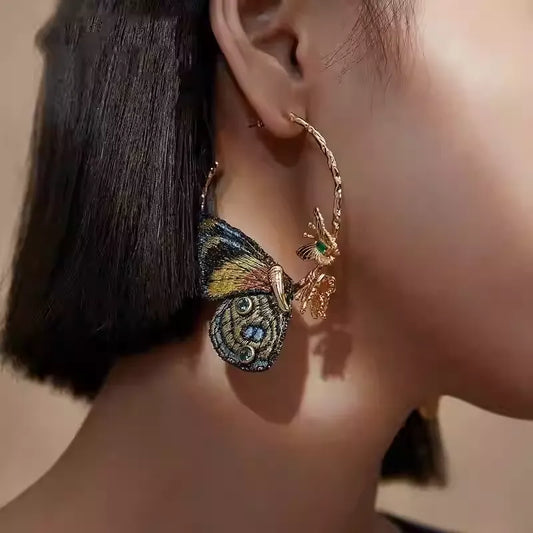 New Chinese Style Embroidered Earrings