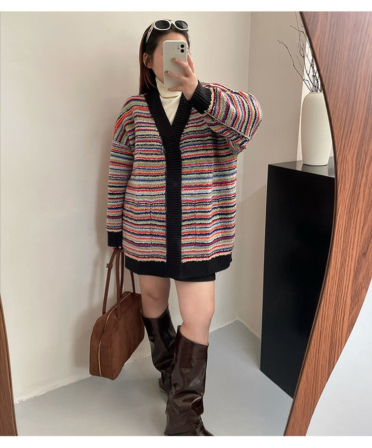 Oversized Knitted Sweater Jacket