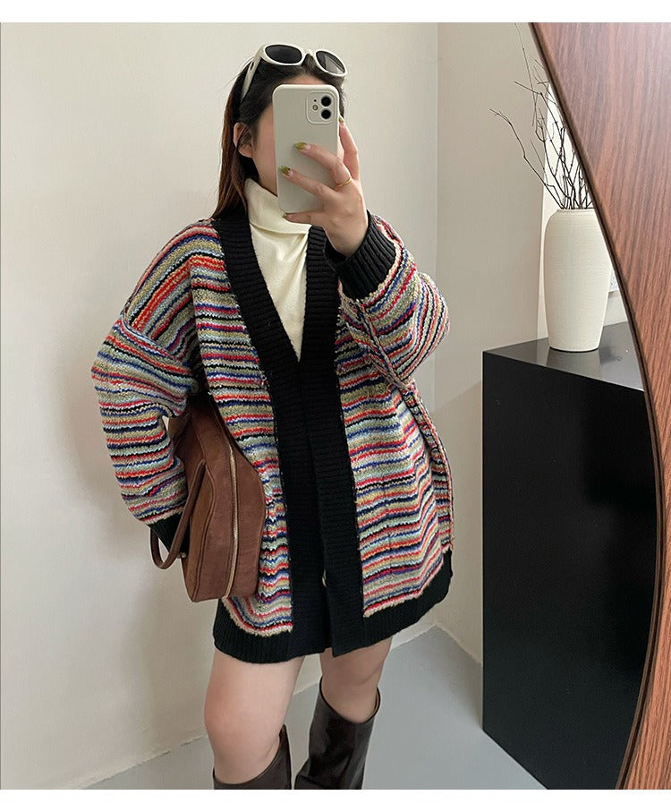 Oversized Knitted Sweater Jacket