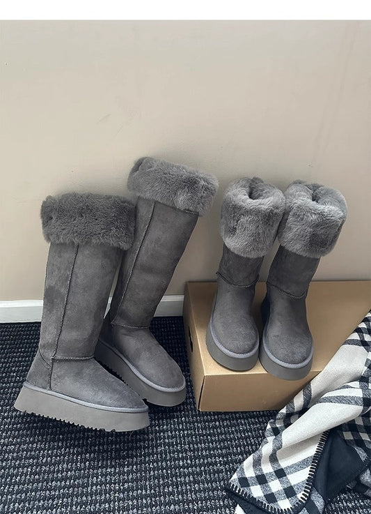 Women's Winter Snow Boots with Thick Sole and Insulated Lining