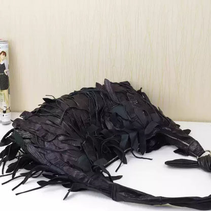 2026 New Genuine Leather Tassel Crossbody Bag for Women – Casual Everyday Carry