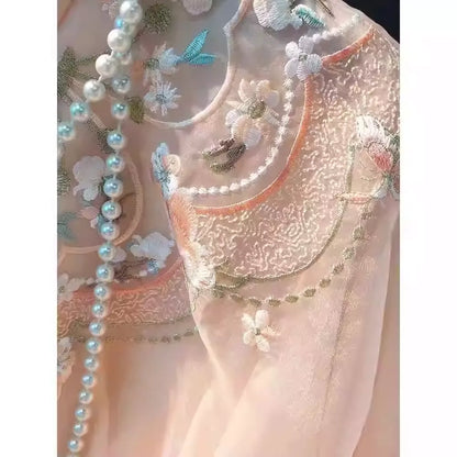 New Chinese Style Vintage Stand Collar Oblique Placket Spring Outerwear