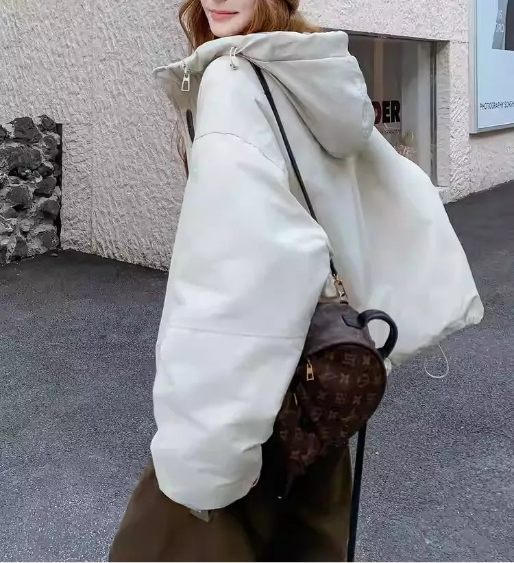 Hooded Streetwear 90% White Duck Down