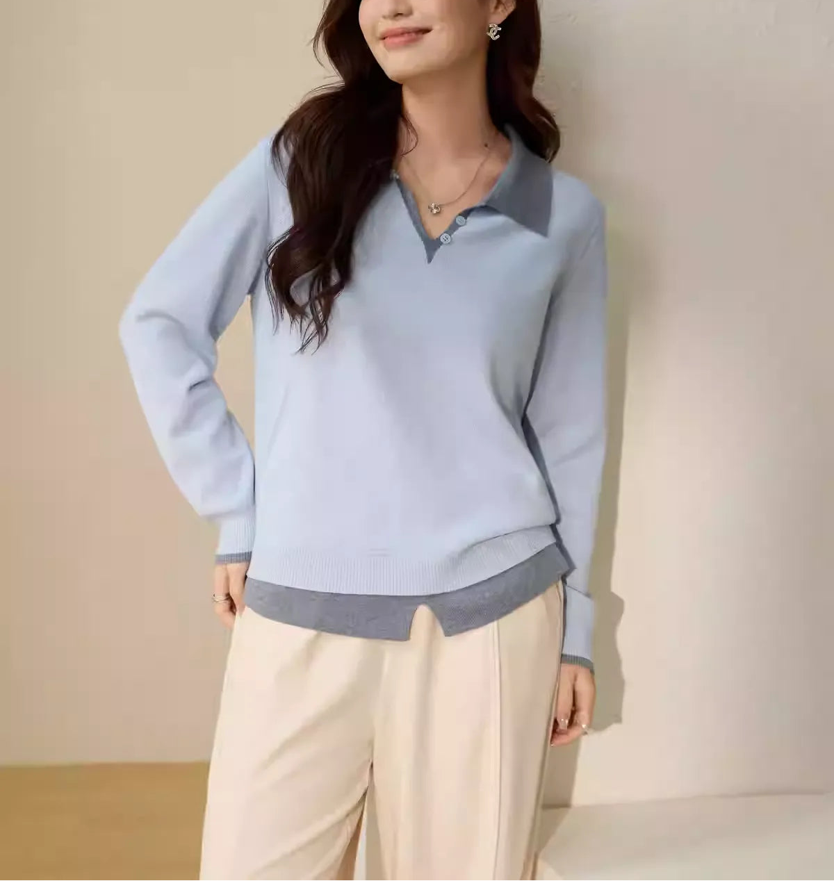 Plus Size New Versatile Knit Top