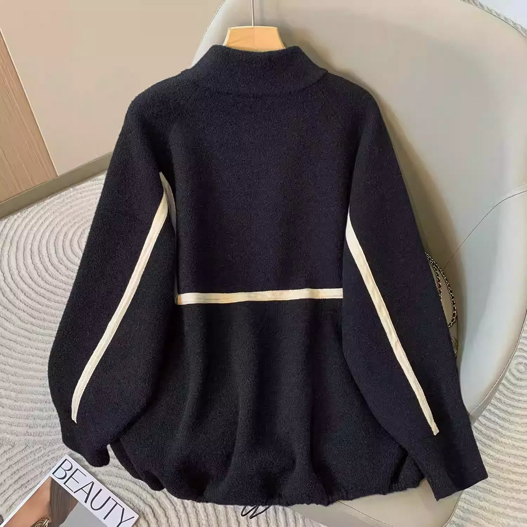 Plus Size Women's Double-Faced Wool Coat