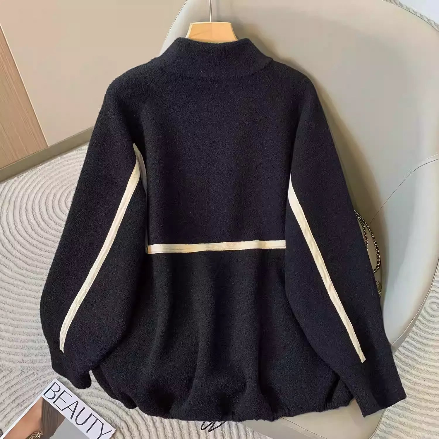 Plus Size Women's Double-Faced Wool Coat