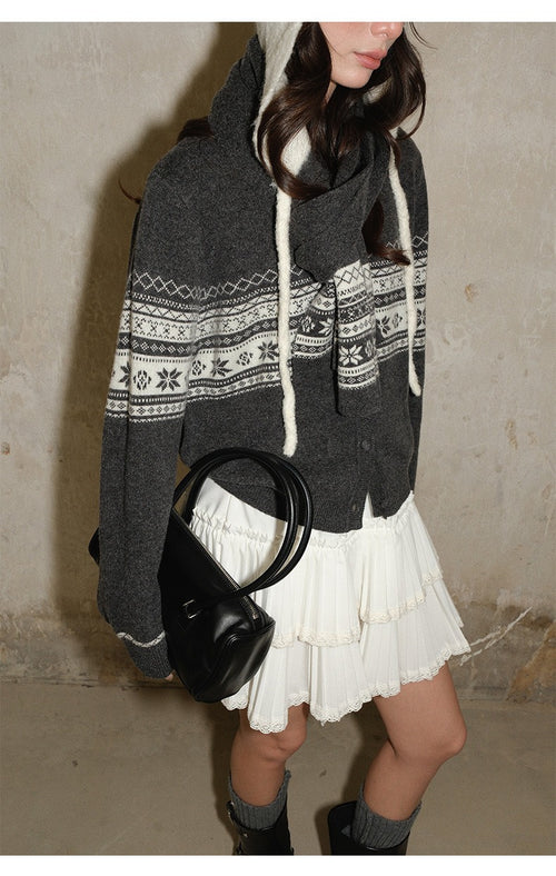 Australian Wool Christmas Red Cardigan