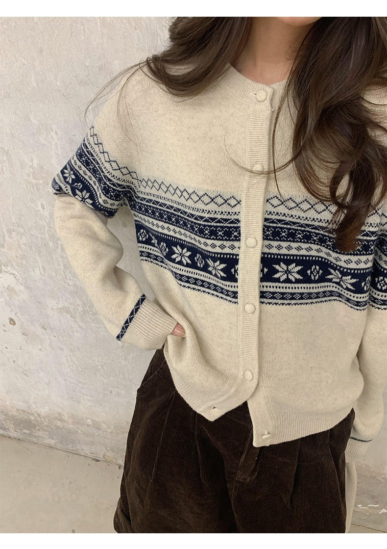 Australian Wool Christmas Red Cardigan