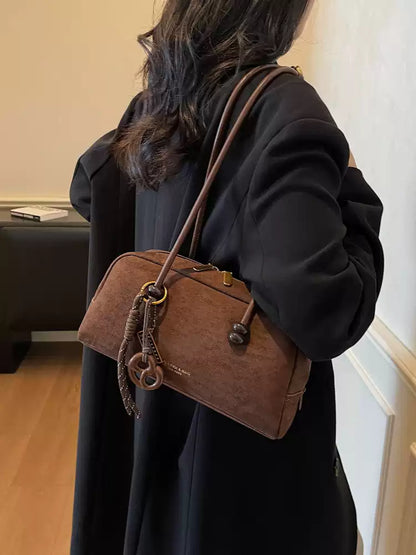 Women's Trendy Top Handle Bowling Bag – Chic Spacious Handheld Bowling Tote