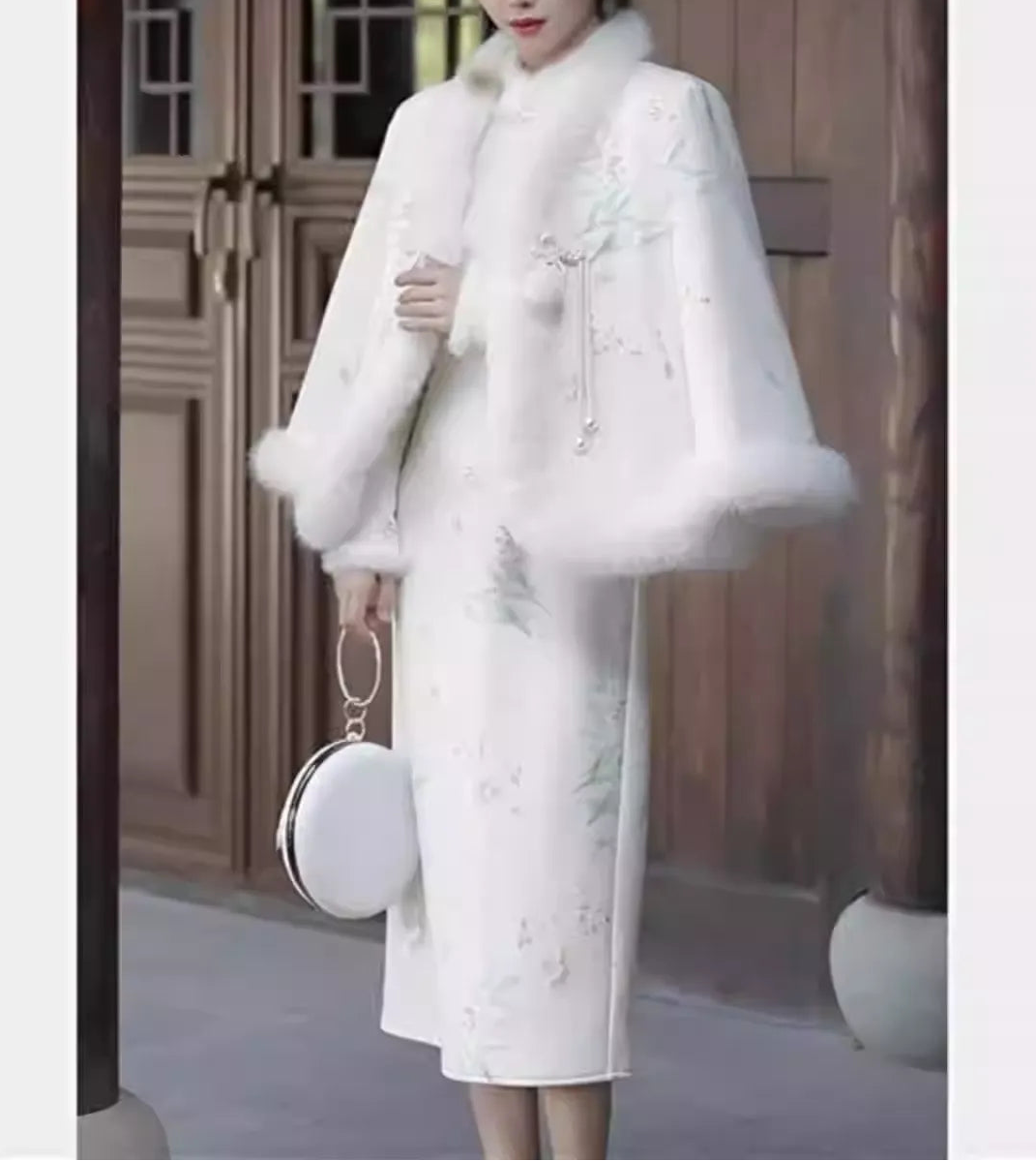 Chinese style Tang suit modified cheongsam dress