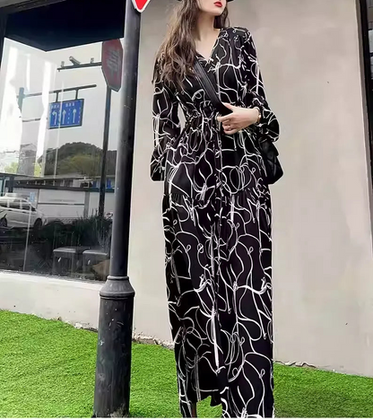 Plus Size Black Work Layering Dress