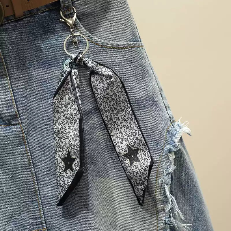 Irregular High Waist Denim Skirt - Slimming & Hip-flattering